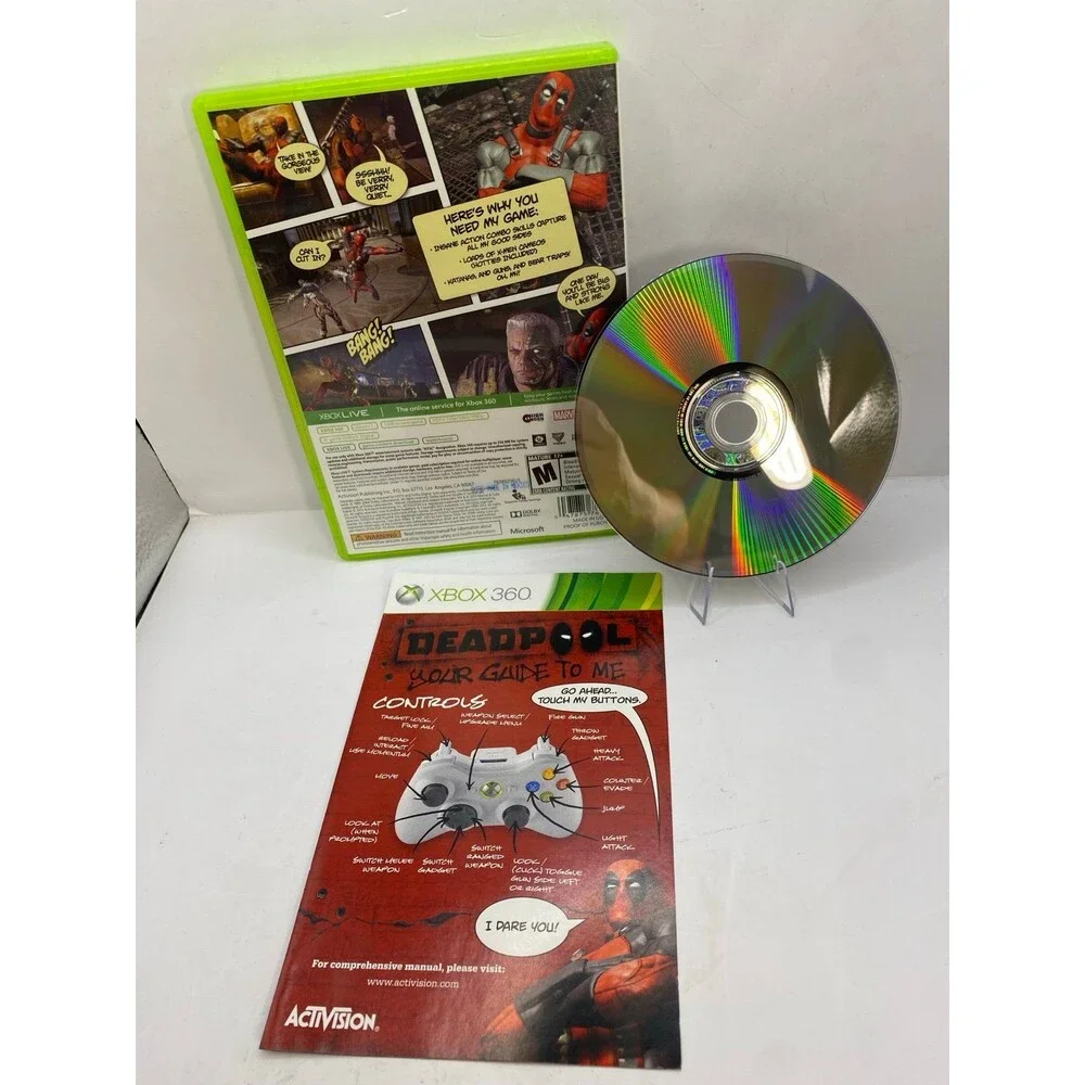 Deadpool (M) - Microsoft Xbox 360 Complete CIB Great Condition